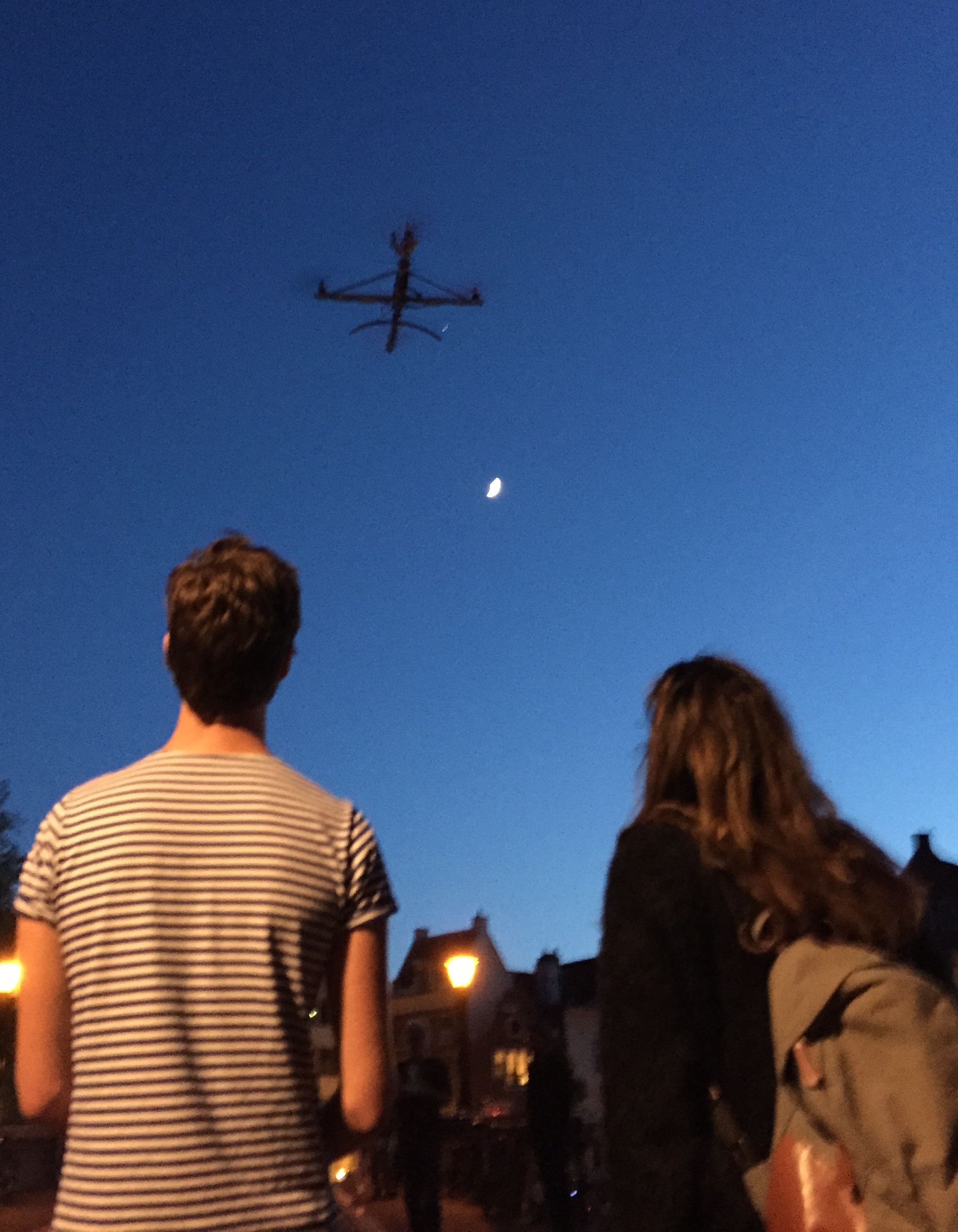 The Krullevaar quadcopter in flight